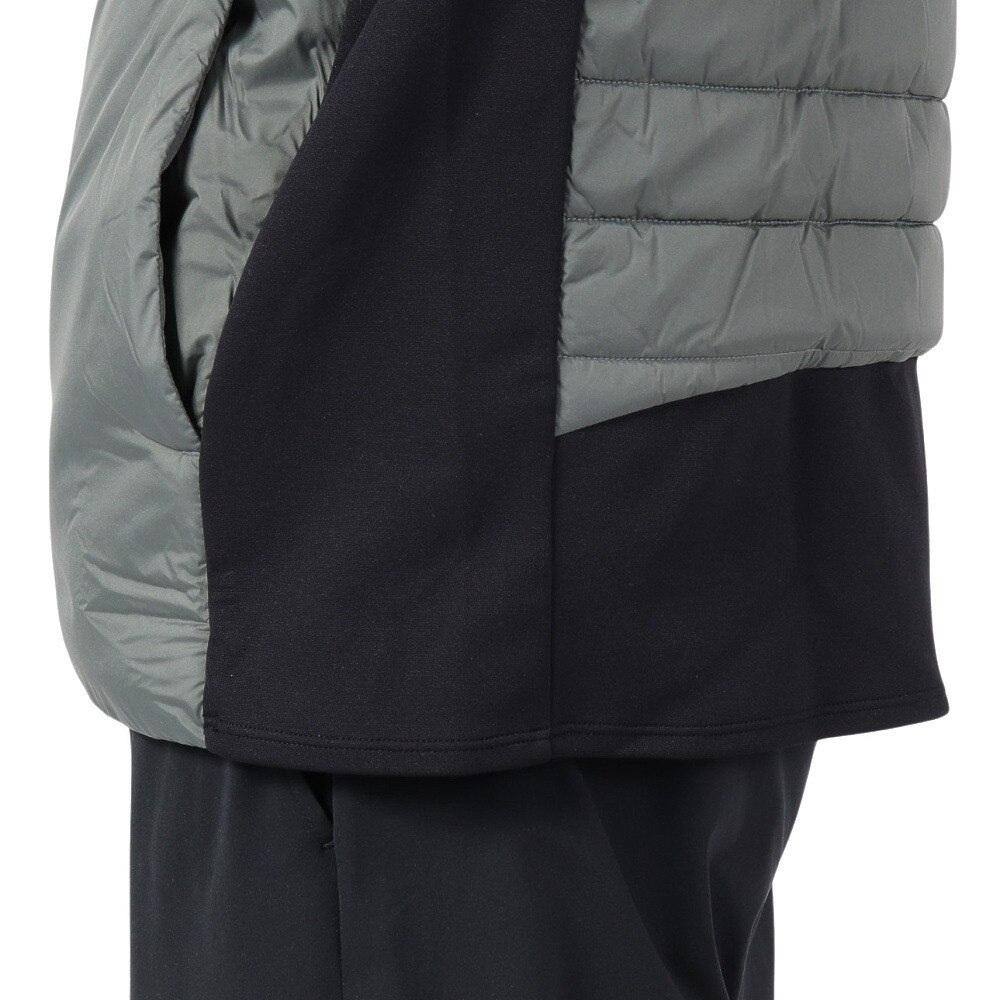 デサント（DESCENTE）（メンズ）AERO CAPSULE ハイブリッド バックロゴ フルジップフーディー DMMWJC40 KHBK