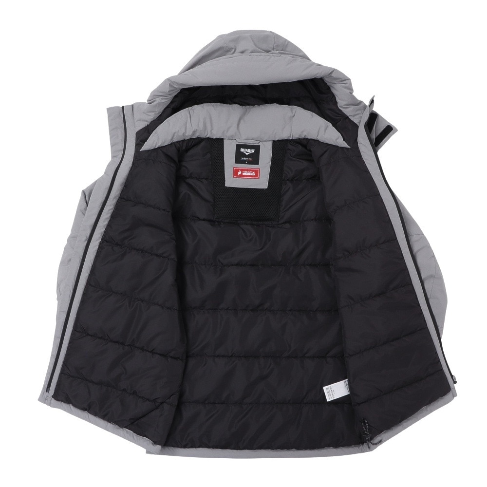 デュアリグ（DUARIG）（メンズ）ヒートクロス ナイロン パファー ジャケット 5F0030-TROT-857TJ LGRY