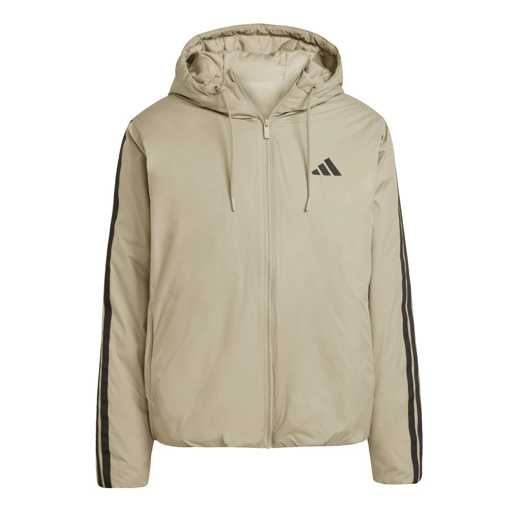 アディダス（adidas）（メンズ）エッセンシャルズ クライマウォーム スリーストライプス インサレーション フードジャケット KLK10-JM4041