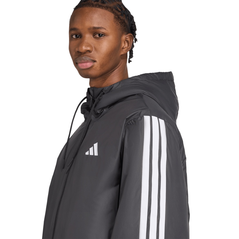 アディダス（adidas）（メンズ）エッセンシャルズ クライマウォーム スリーストライプス インサレーション フードジャケット KLK10-JM4042