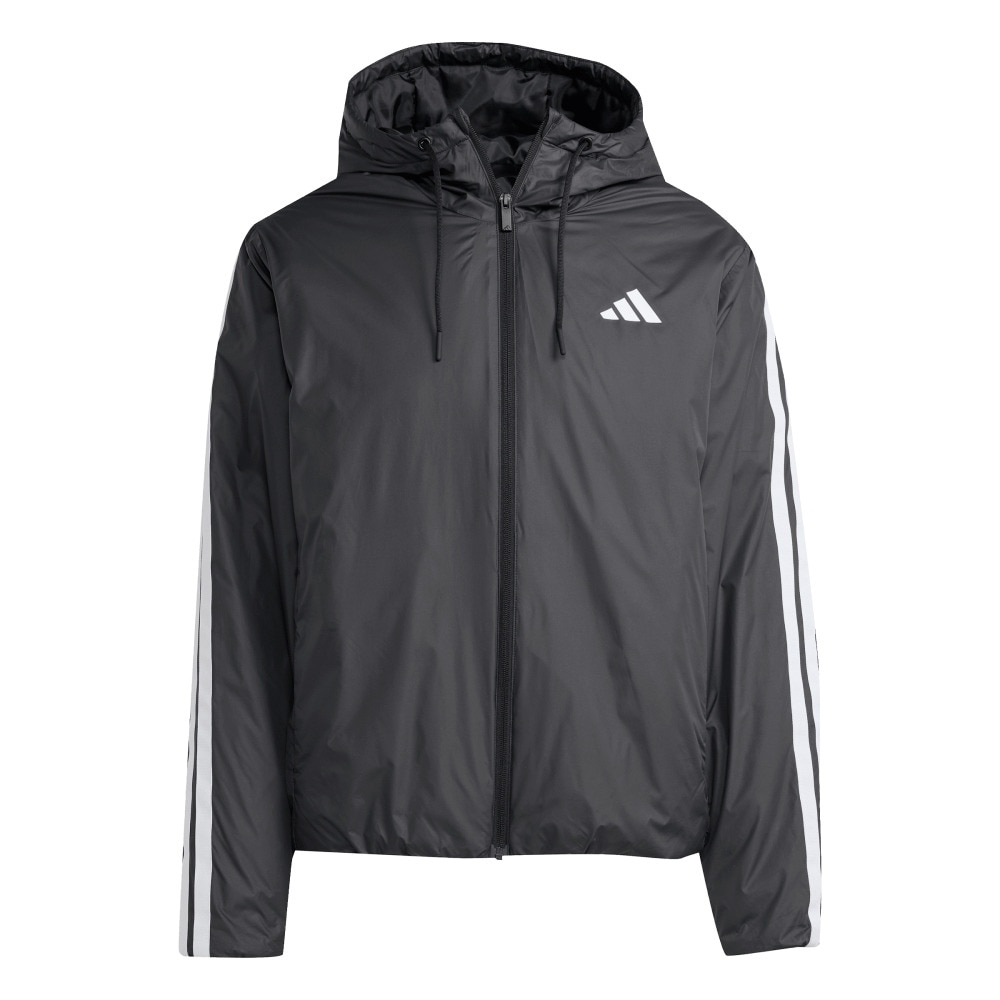 アディダス（adidas）（メンズ）エッセンシャルズ クライマウォーム スリーストライプス インサレーション フードジャケット KLK10-JM4042