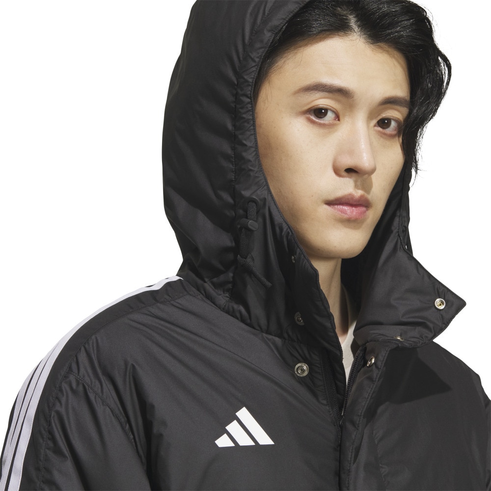 アディダス（adidas）（メンズ）スリーストライプス ルーズフィット ロング ボアコート BW566-KA1302