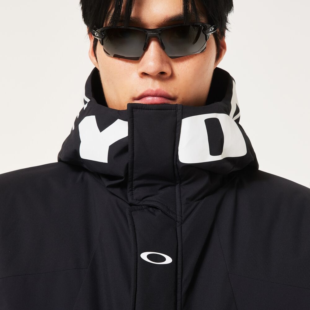 美品　オークリー　ダウン切り替え　ドライバーズニット　ビッグロゴ　L　ブラック オークリー（OAKLEY）（メンズ）エンハンス ロング コート 15.7