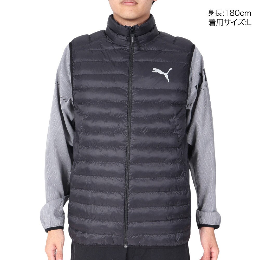 プーマ（PUMA）（メンズ）パックライト プリマロフト ベスト 672382 01 BLK