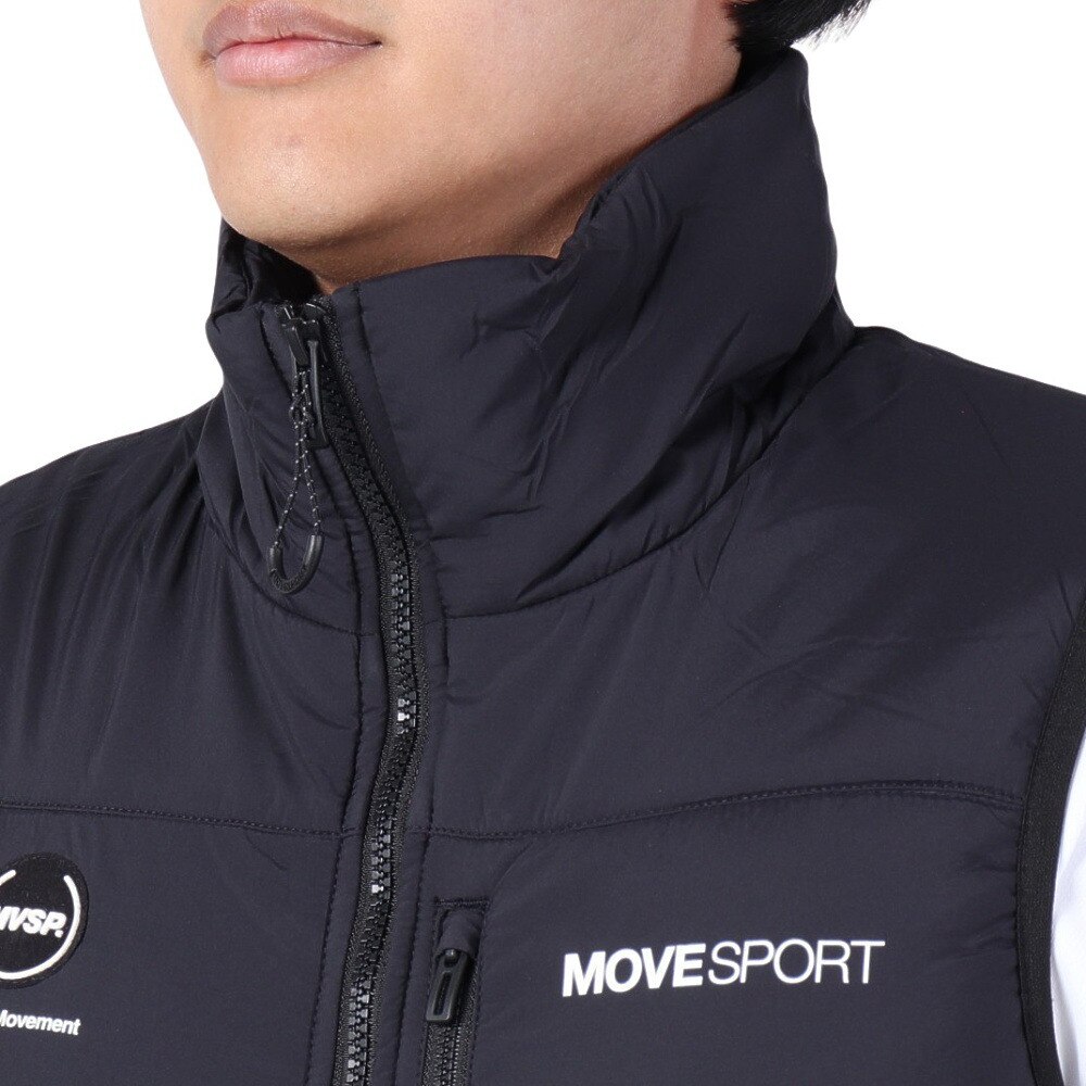 デサント（DESCENTE）（メンズ）AERO CAPSULE ソフトナイロン スタンドベスト DMMWJC42 BK