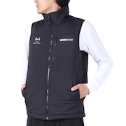 デサント(DESCENTE)(メンズ)AERO CAPSULE ソフトナイロン スタンドベスト DMMWJC42 BK