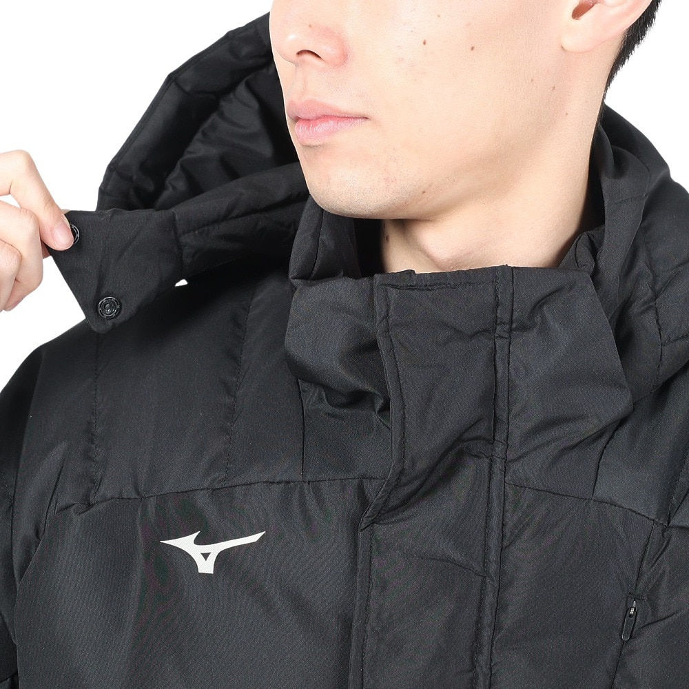 ミズノ（MIZUNO）（メンズ、レディース）ダウンロングコート 32MEA55009 ブラック