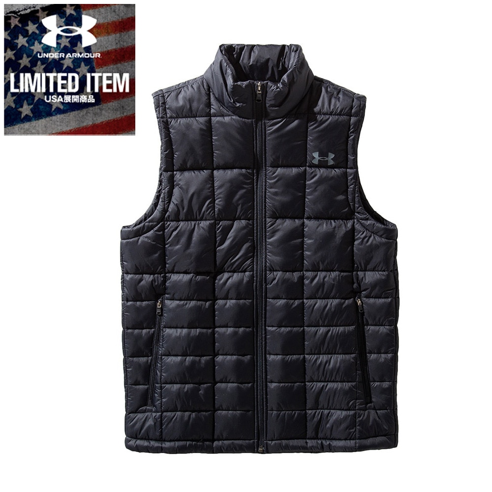  Armour Insulated Vest 1360551 BLK/BLK/PCG AT スポーツウェア 中綿ベスト オンライン価格