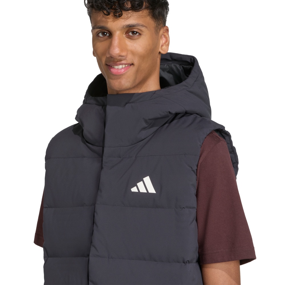 アディダス（adidas）（メンズ）Helionic クライマウォーム フード付き ダウンベスト JXV25-JN2118