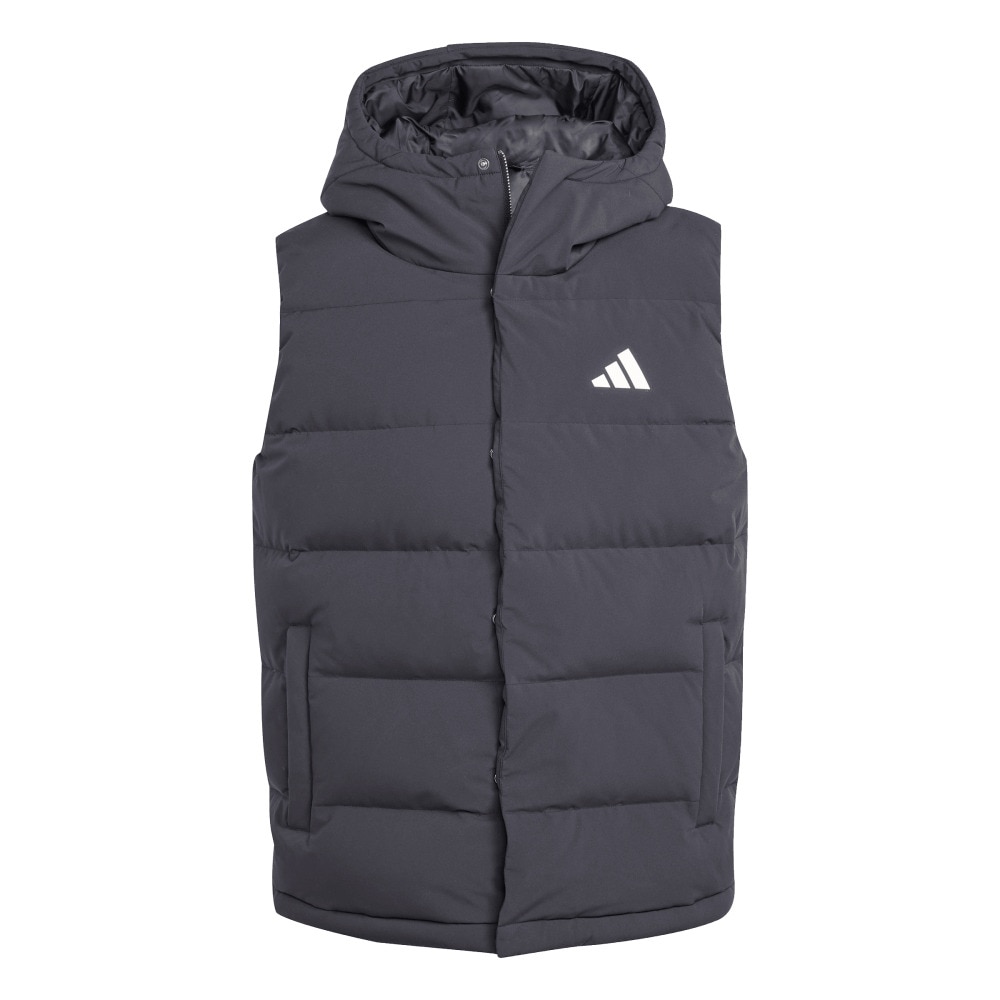 アディダス（adidas）（メンズ）Helionic クライマウォーム フード付き ダウンベスト JXV25-JN2118