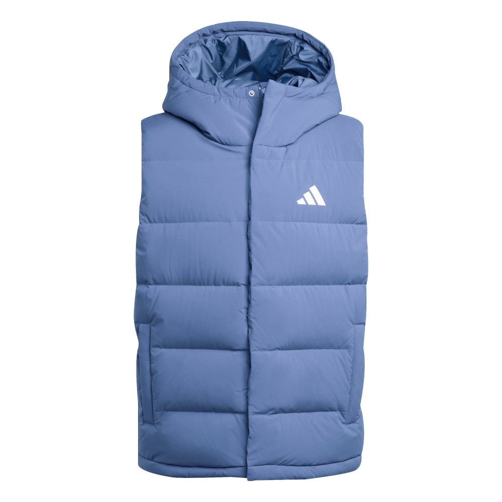 アディダス（adidas）（メンズ）Helionic クライマウォーム フード付き ダウンベスト JXV25-JX0585