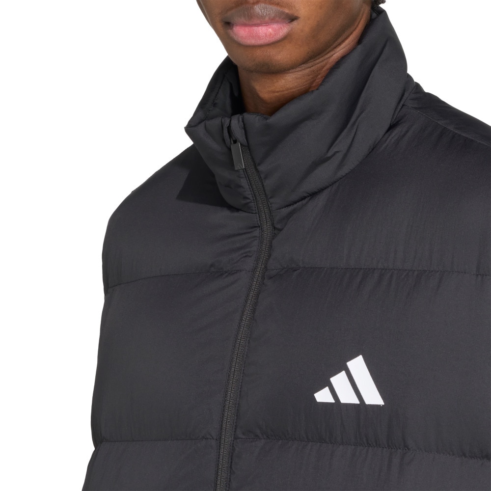 アディダス（adidas）（メンズ）エッセンシャルズ クライマウォーム スリーストライプス パファー ダウンベスト KLK17-JM4078