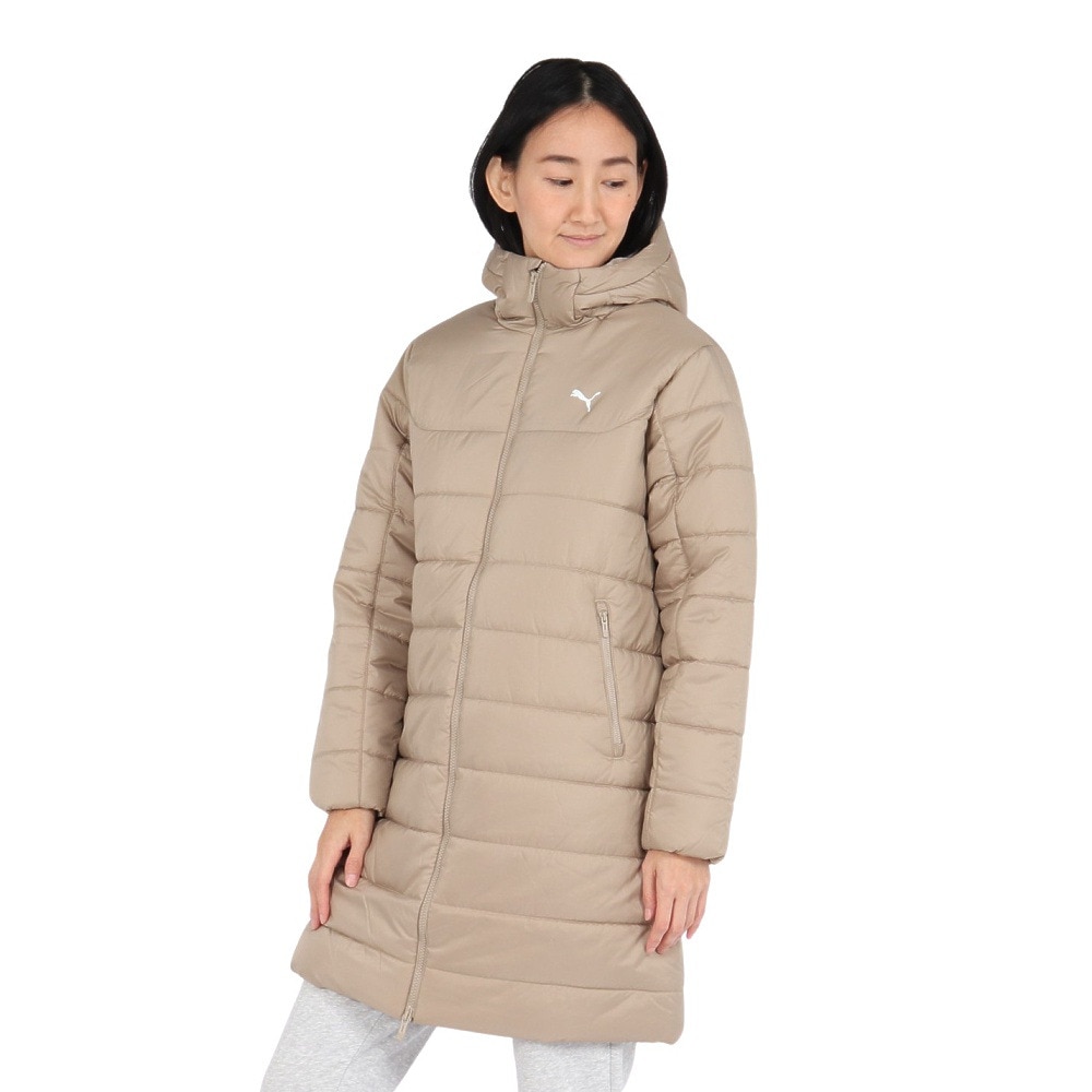プーマ(PUMA)ESS フーデッド パデッド パーカー 690930 55 BEG(Lady’s) プーマ（PUMA）（レディース）ESS フーデッド パデッド パーカー