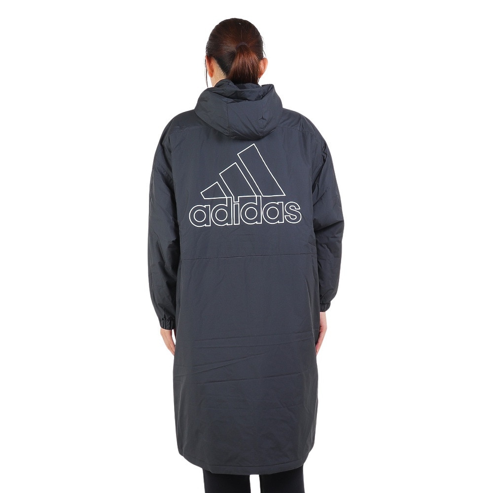 アディダス（adidas）（レディース）ベンチコート インサレーテッドコート IZG90-GF0025 アウター コート 冬 あったか