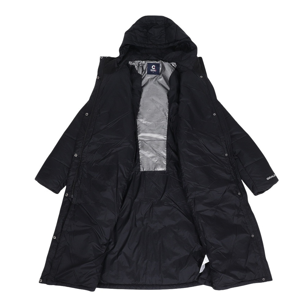 ジローム（GIRAUDM）（レディース）ロングスリーブ HEAT-X LAYER ロングコート OT4F0058-TR858-GRDG BLK