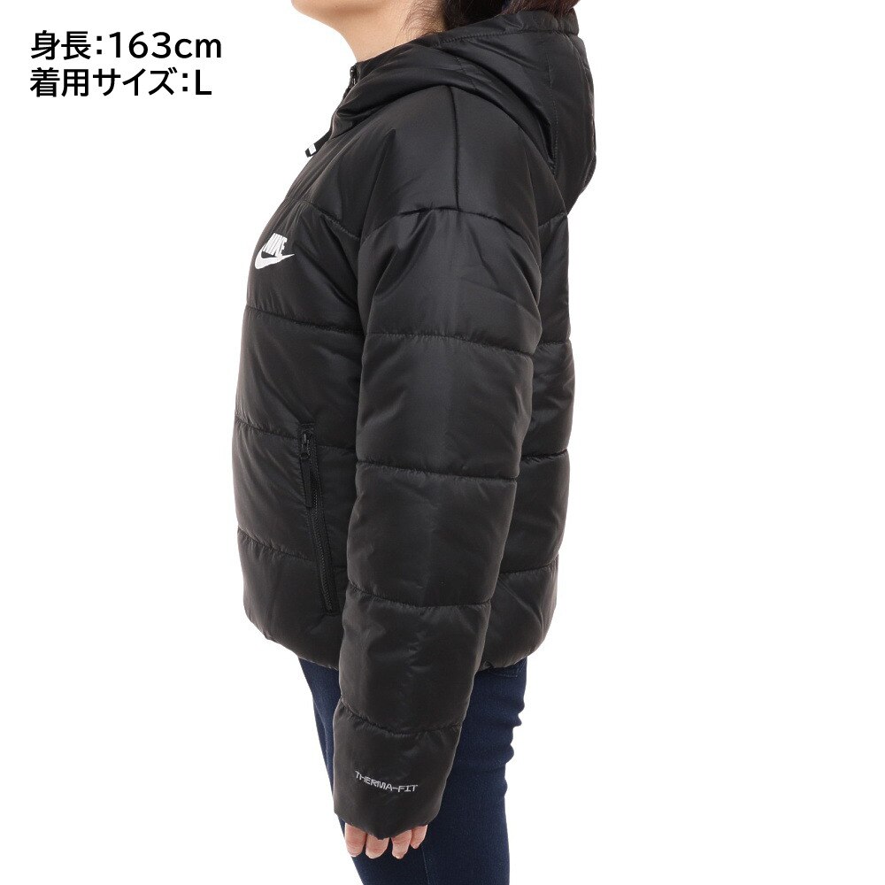 ナイキ（NIKE）（レディース）ダウンジャケット レディース  NSW TF RPL クラシック フーディ DJ6996-010