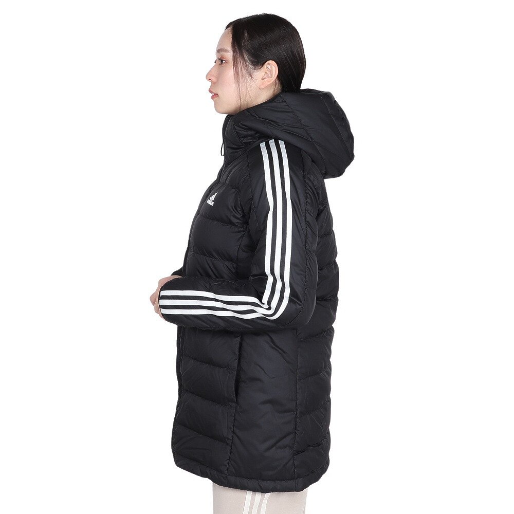 アディダス adidas レディース ダウンコート W ESS 3S ライトダウン フーディジャケット HZ4428 （ブラック） -  ファッション通販 MAGASEEK(マガシーク)