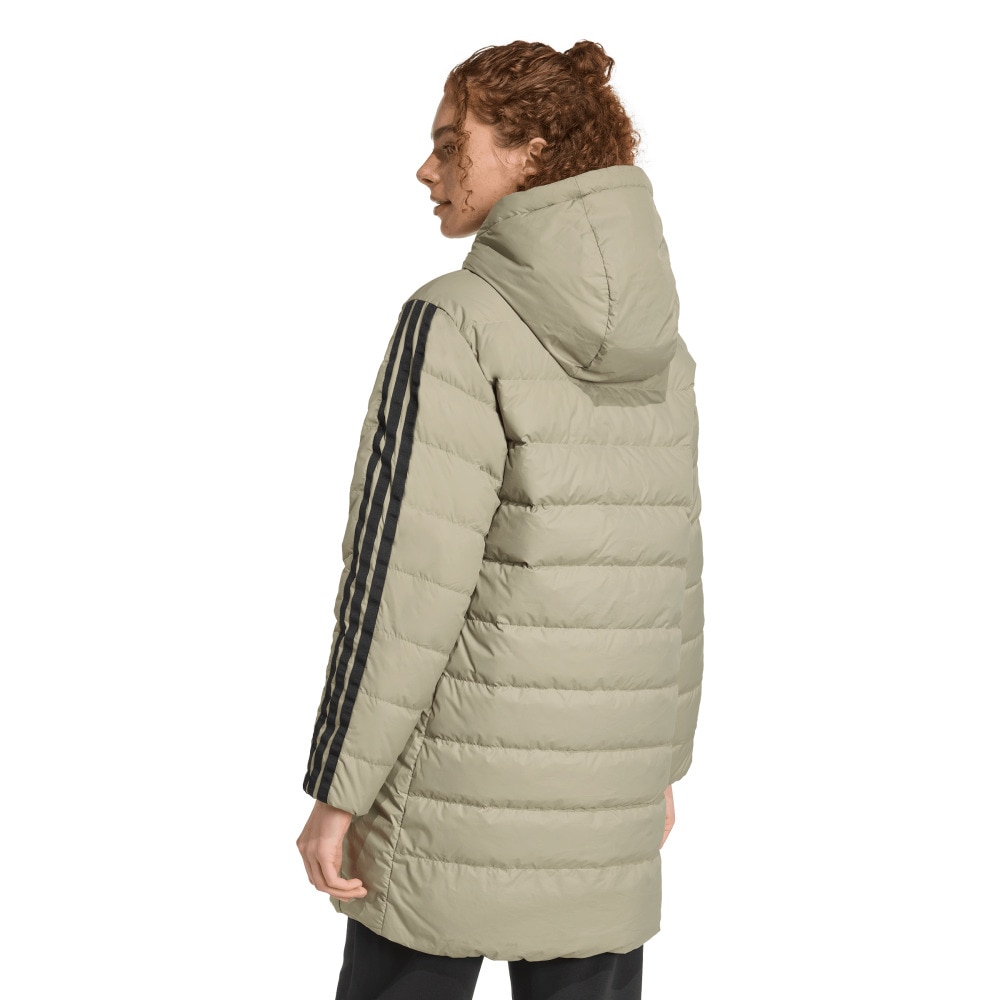 アディダス（adidas）（レディース）エッセンシャル クライマウォーム スリーストライプス ライトダウン フードジャケット KLK19-JM4087