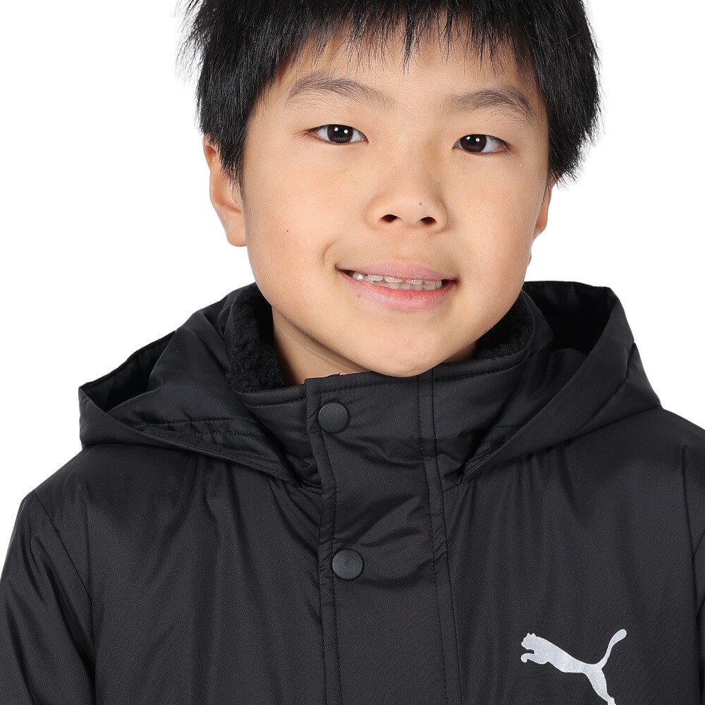 プーマ（PUMA）（キッズ）ボーイズ ACTIVE SPORTS ベンチ コート 677714 01 BLK
