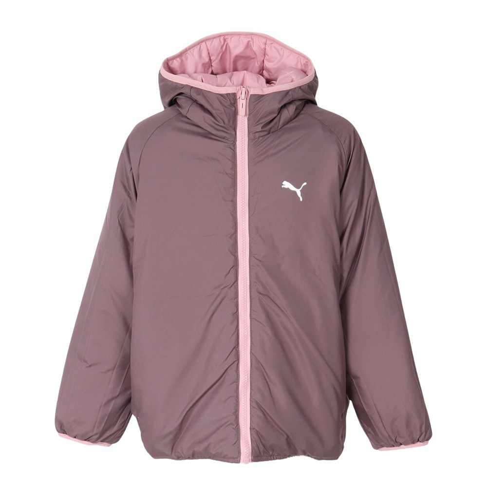 プーマ（PUMA）（キッズ）ジュニア リバーシブル パッファー ジャケット 691158 65 PNK