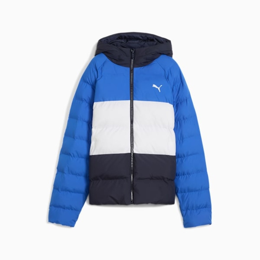 プーマ（PUMA）（キッズ）ジュニア シンセティック フーデッド パッファー ジャケット 691162 13 BLU