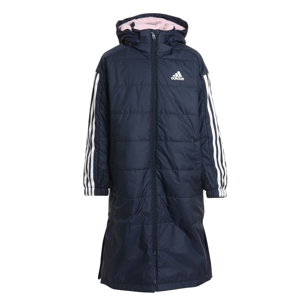 アディダス アディダス Adidas キッズ ジュニア 裏起毛 アウター ロングコート ベンチコート M4004 Hm7169 スポーツ用品はスーパースポーツゼビオ