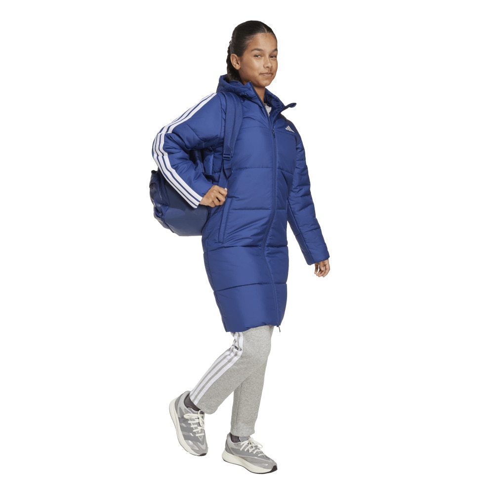 アディダス（adidas）（キッズ）キッズ 3ストライプロングコート JYD14-JV5244