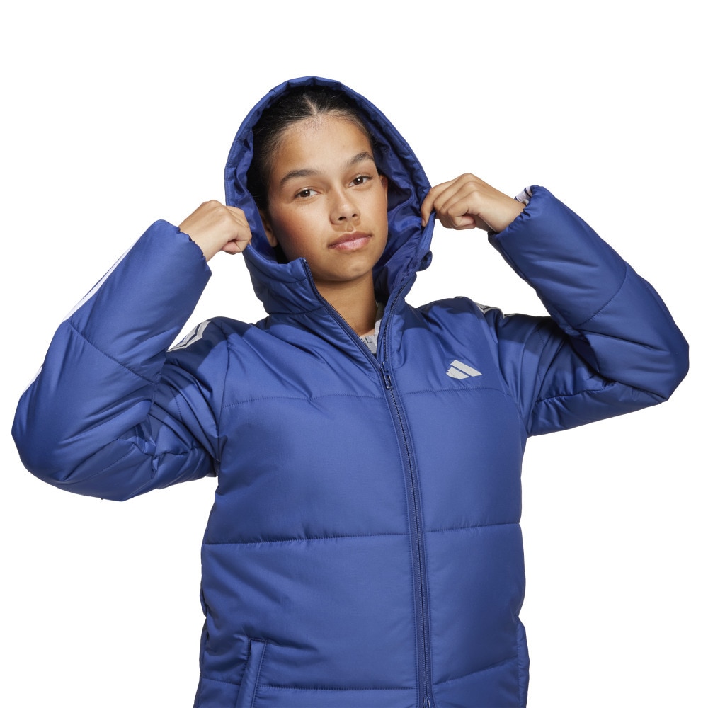 アディダス（adidas）（キッズ）キッズ 3ストライプロングコート JYD14-JV5244