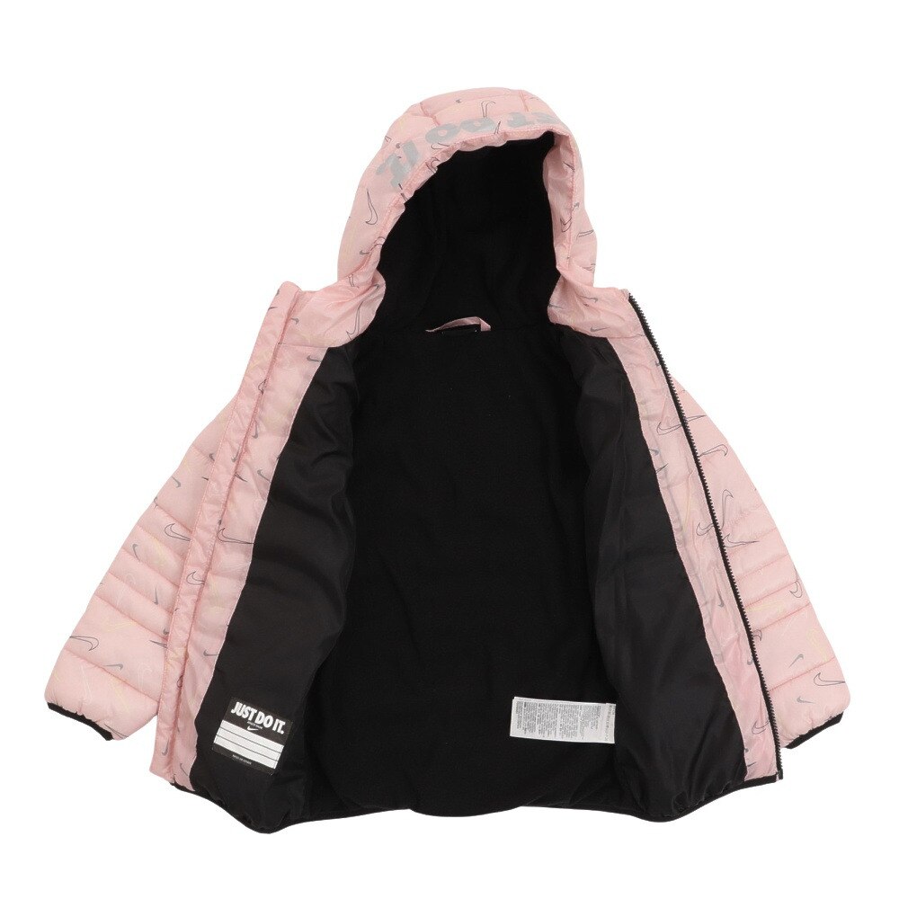 ナイキ（NIKE）（キッズ）アウター 裏起毛 ダウンジャケット 中綿 ガールズ JDI PRINT JKT 36H883-A9Y ※要サイズ確認