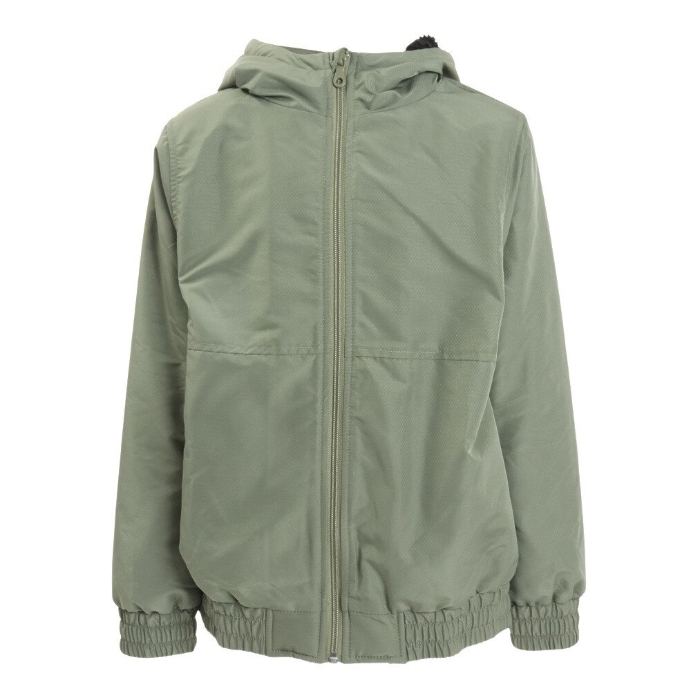 その他ブランド(OTHER BRAND)(キッズ)アウター フルジップ 裏ボアジャケット フード付き 859NM1EG2146 OLIVE