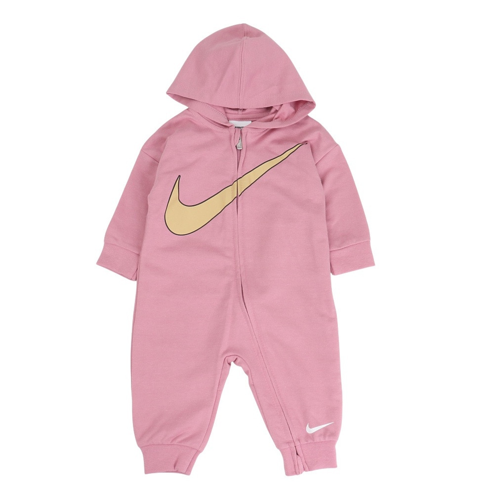 ナイキ（NIKE）（キッズ）ベビー ロンパース スウェット エッセンシャル フードカバーオール 56K272-A0S
