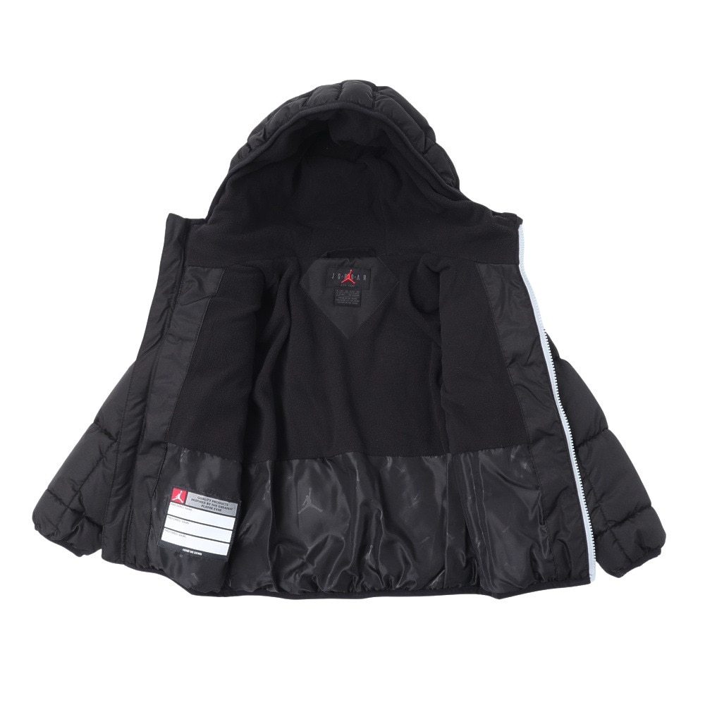 完売商品！ジョーダン ミッドウェイト フェイクダウン ジュニアジャケットXL黒 完売商品！ジョーダン ミッドウェイト フェイクダウン ジュニア