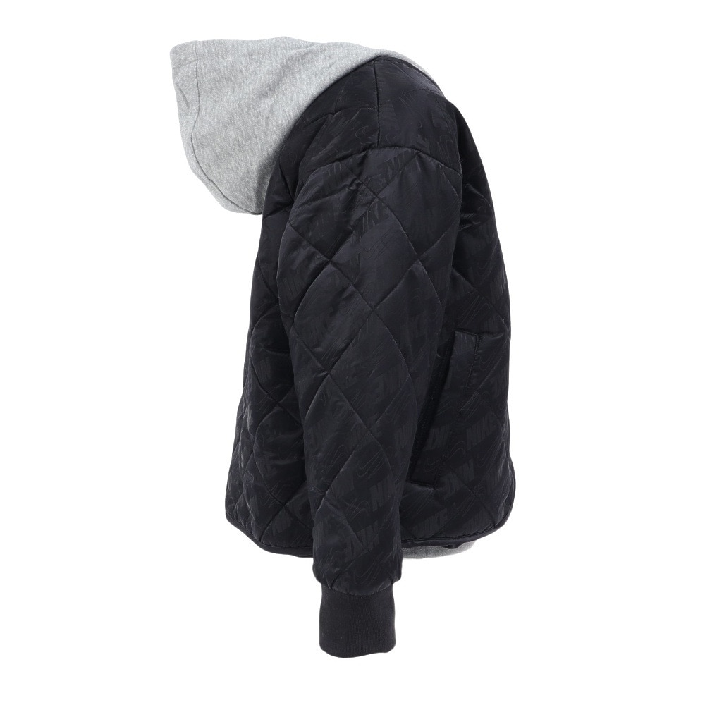 ナイキ（NIKE）（キッズ）ジュニア NKN フリース フーデッド QUILT ジャケット 86N071-023