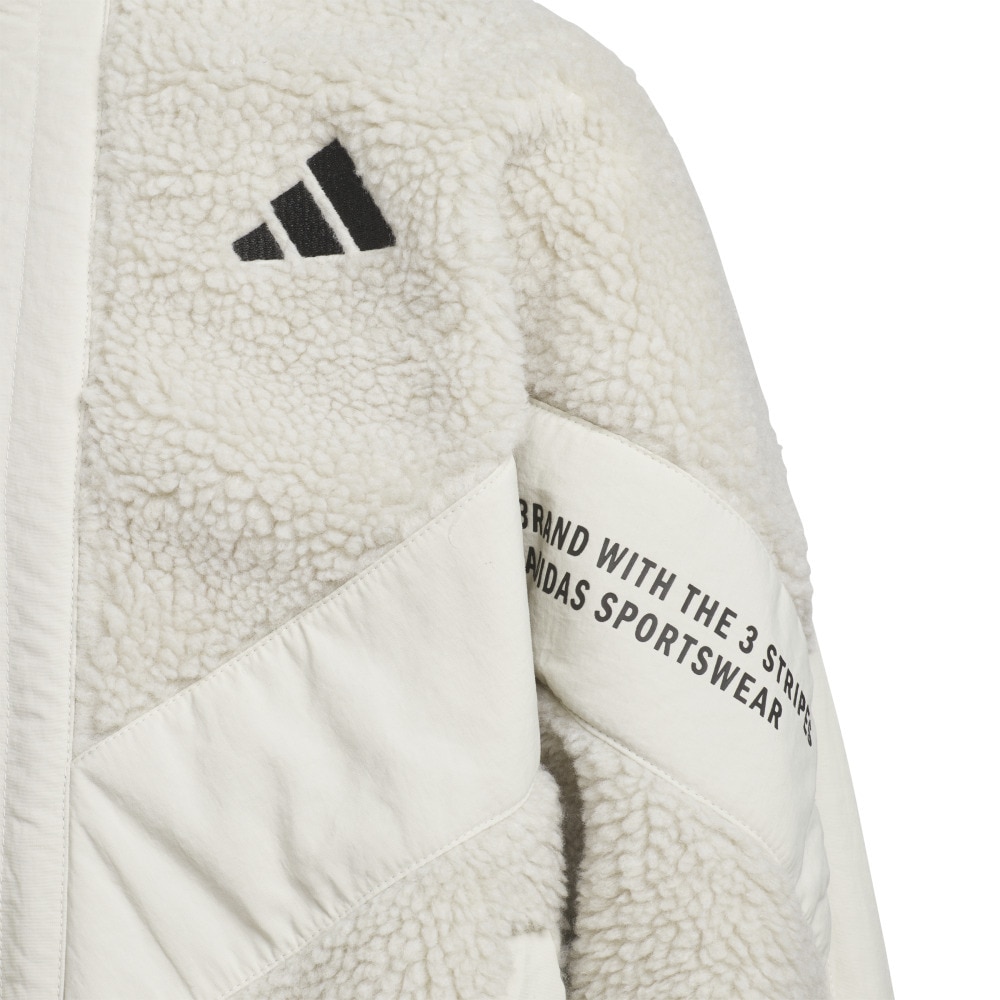 アディダス（adidas）（キッズ）キッズ ワーディング パック ルーズフィット ボア フルジップ ジャケット CA268-KA3780