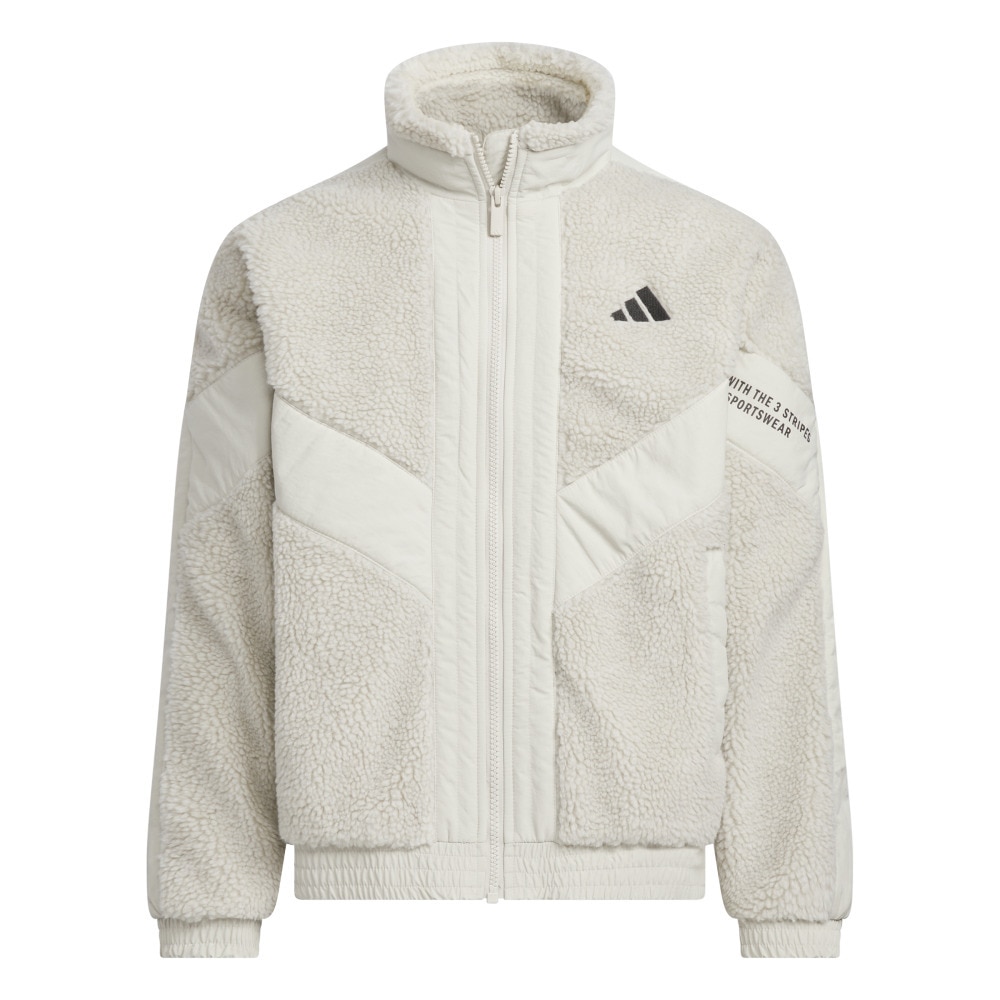 アディダス（adidas）（キッズ）キッズ ワーディング パック ルーズフィット ボア フルジップ ジャケット CA268-KA3780