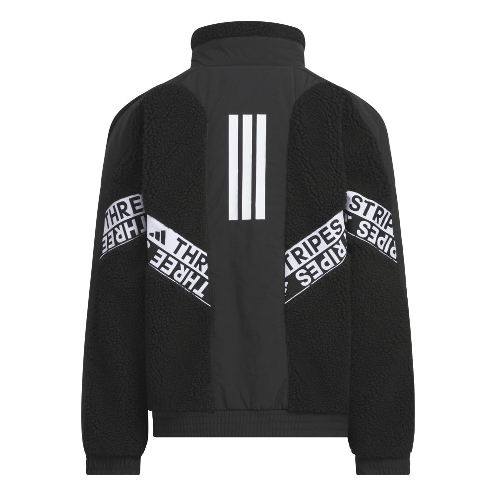 アディダス（adidas）（キッズ）キッズ ワーディング パック ルーズフィット ボア フルジップ ジャケット CA268-KA3782