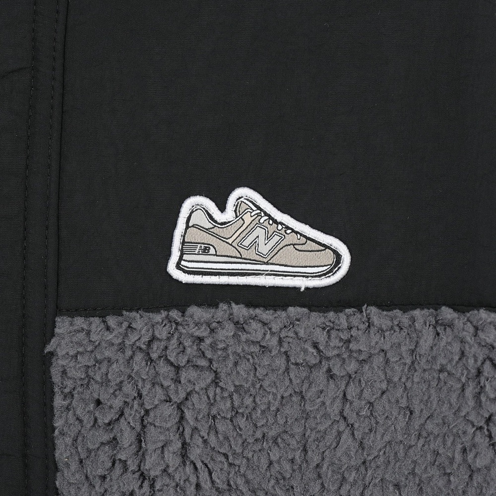ニューバランス（new balance）（キッズ）ジュニア シューパッチボアジャケット ABJ55566BK