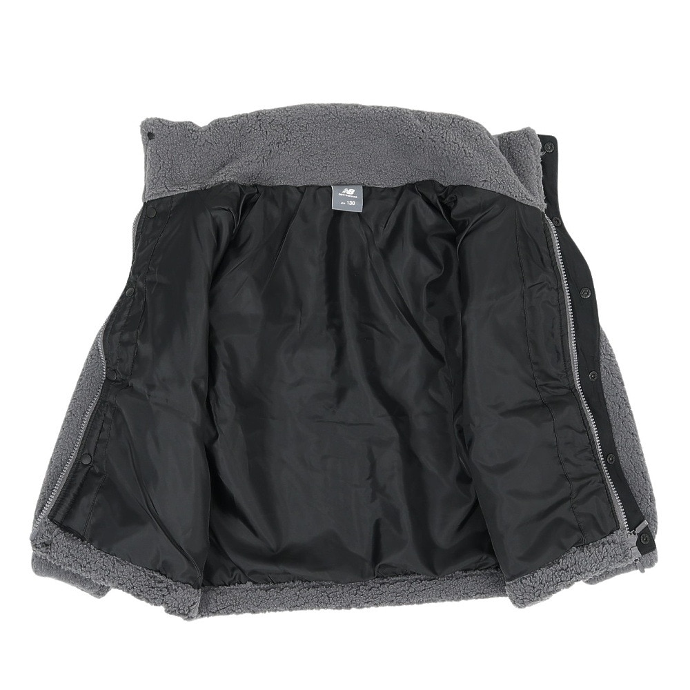 ニューバランス（new balance）（キッズ）ジュニア シューパッチボアジャケット ABJ55566BK