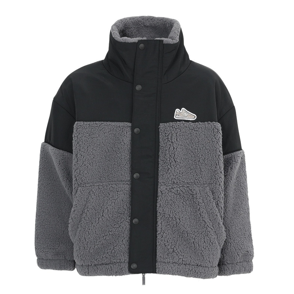 ニューバランス（new balance）（キッズ）ジュニア シューパッチボアジャケット ABJ55566BK