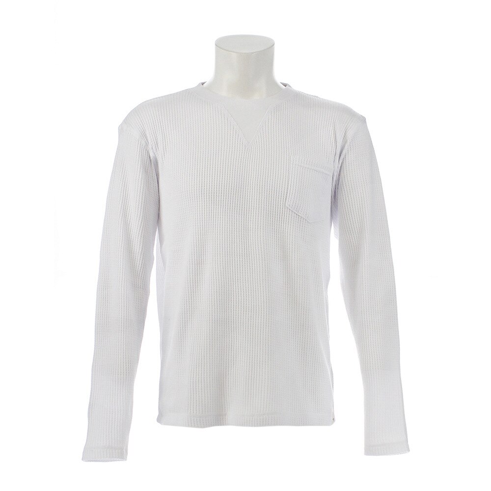  【多少の傷汚れありの為大奉仕】ワッフル クルーネック-Tシャツ TWFLST-18FRL WHT オンライン価格