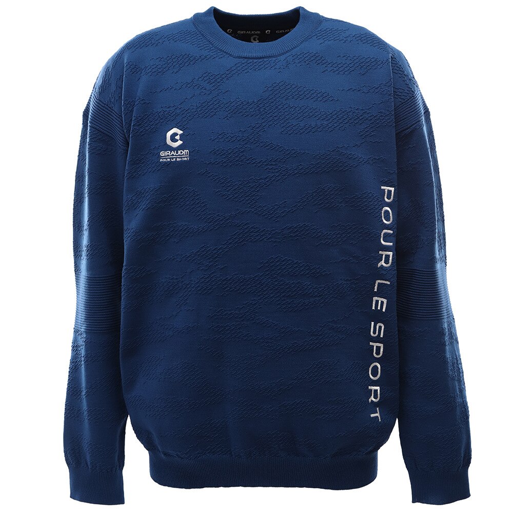 ライトニットクルーネックシャツ 860GM0HO2502 BLU