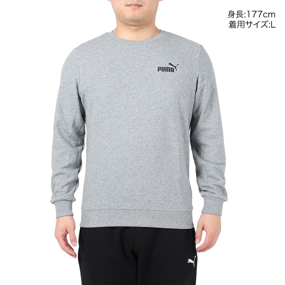 プーマ（PUMA）（メンズ）ESS スモールロゴ クルースウェット 589034 03 MGRY
