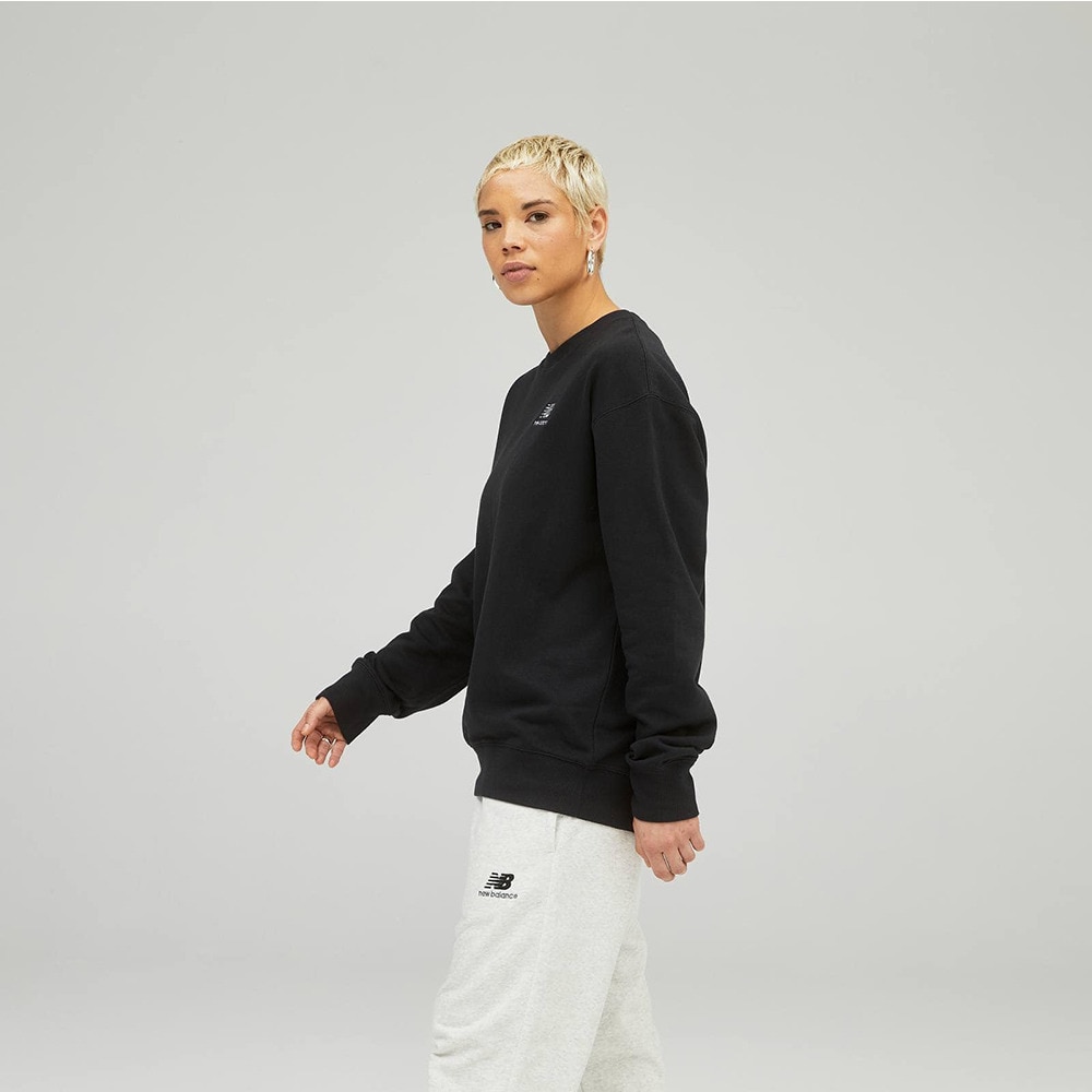 ニューバランス（new balance）（メンズ、レディース）NB Essentials uni-ssentials スウェットクルーネック UT21501BK
