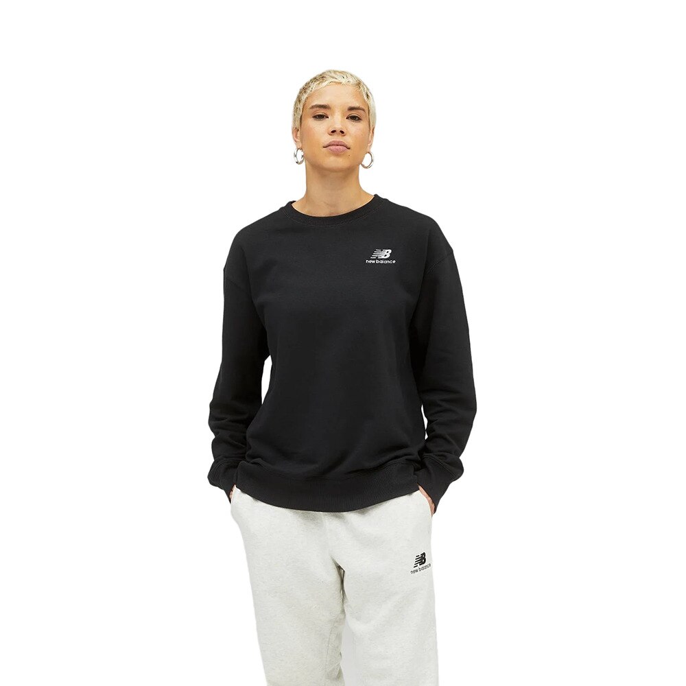 ニューバランス（new balance）（メンズ、レディース）NB Essentials uni-ssentials スウェットクルーネック UT21501BK