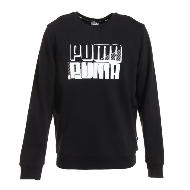 プーマ（PUMA）（メンズ）POWER ロゴ クルースウェット 672509 01 BLK  