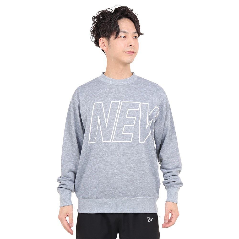 ニューエラ（NEW ERA）（メンズ、レディース）ドライスウェット ビックロゴ クルーネック 13516868