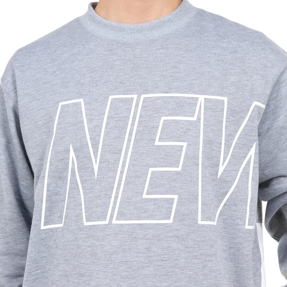 ニューエラ（NEW ERA）（メンズ、レディース）ドライスウェット ビックロゴ クルーネック 13516868