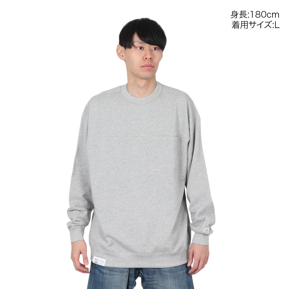 ニューバランス（new balance）（メンズ）900 フレンチテリー クルーネック スウェットシャツ AMT35144HGR