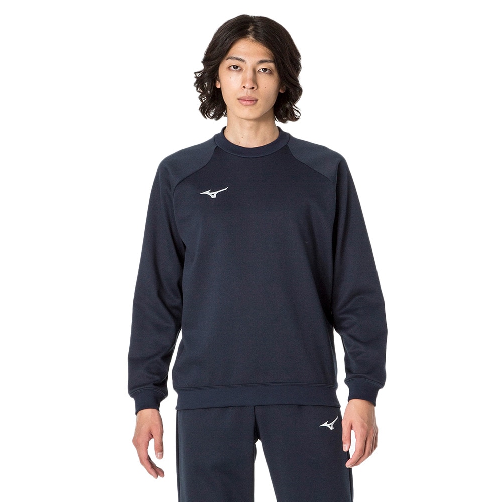 ミズノ（MIZUNO）（メンズ）スウェットクルーシャツ 32MCA17514