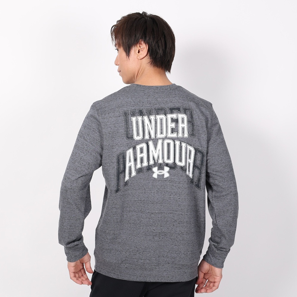 アンダーアーマー（UNDER ARMOUR）（メンズ）長袖Tシャツ メンズ ライバルテリー グラフィック クルー 1379764 012